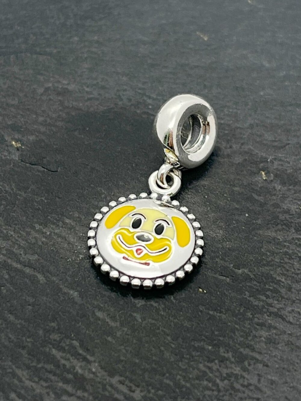 Pandora Disney Pluto Dog Dangle Charm Sterling Silver Jewelry